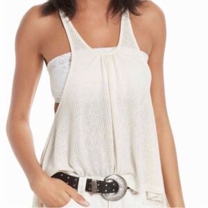 NWT - Intimately Free People Ribbed Racerback Wear Me Now Tank in Ivory Size: S